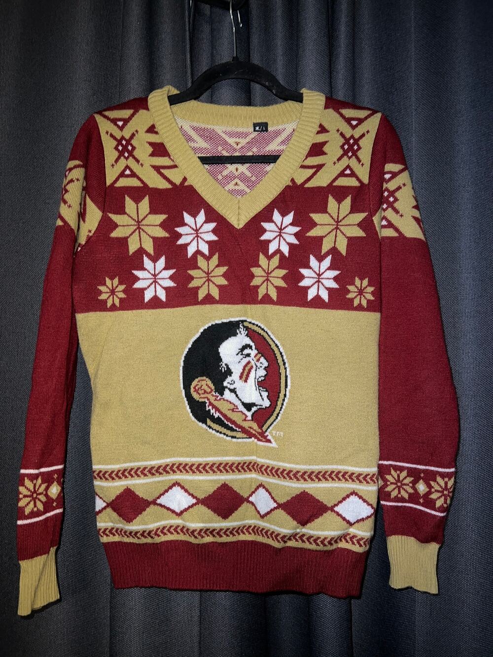 Ugly Christmas Sweater Xmas Size Large Florida State